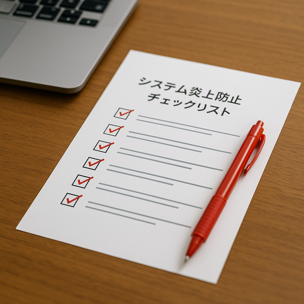 システム炎上防止チェックリスト
