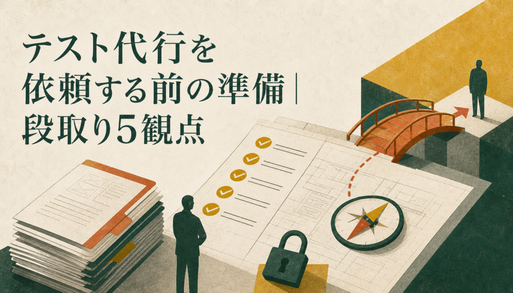 テスト代行を依頼する前の準備
