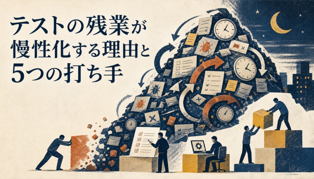 テストの残業