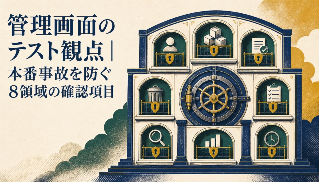 管理画面のテスト観点