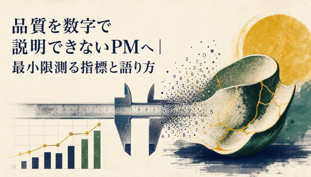 品質を数字で説明できない