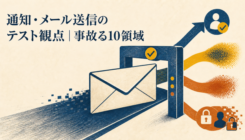 通知・メール送信のテスト観点