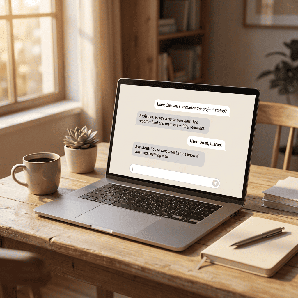 AIチャットボットの画面イメージ