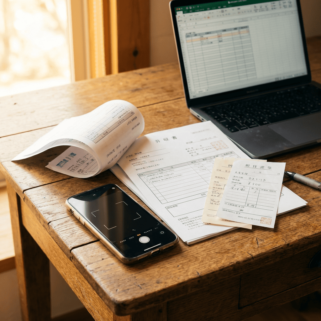 AI OCRで書類をスキャン