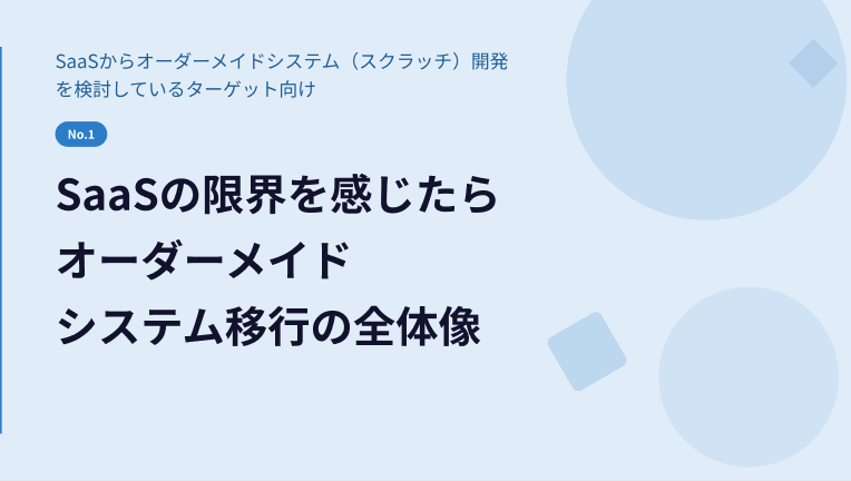 SaaSの限界｜kintone・Salesforceからオーダーメイドシステム移行の全体像