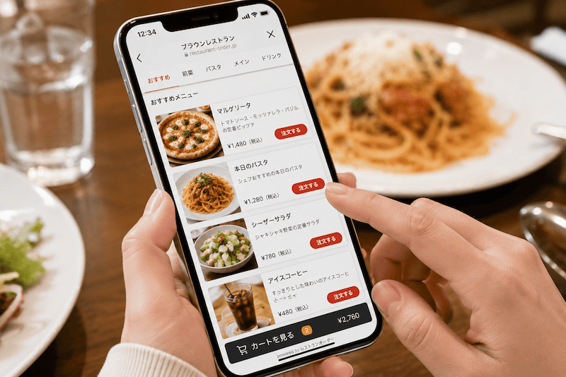 飲食店向けLINE連携ECと予約・注文システムの構築